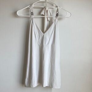 White House Black Market White Halter Top
